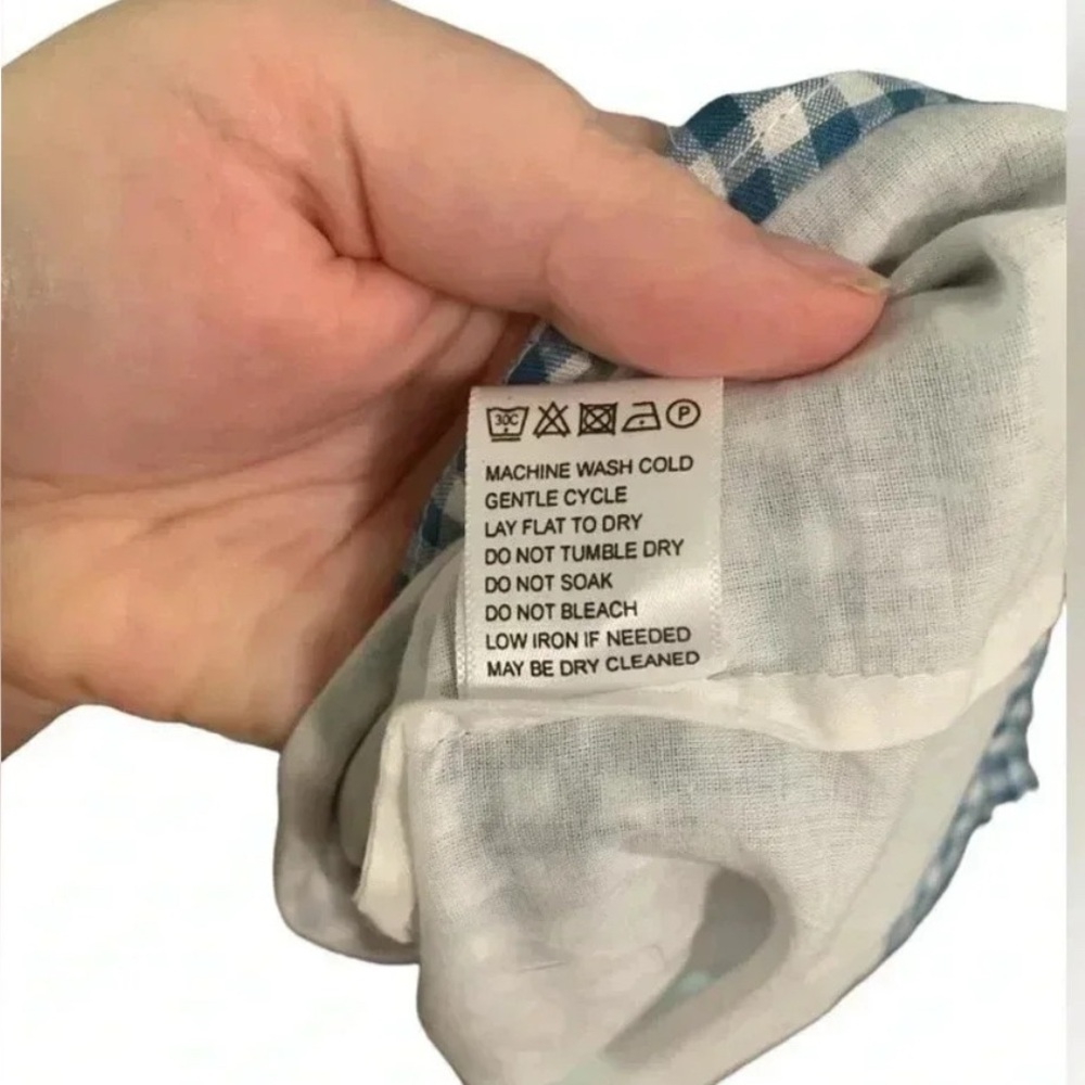 Jessa Kae x Leah Ryder Blue Gingham Dress Large - Picture 6 of 6